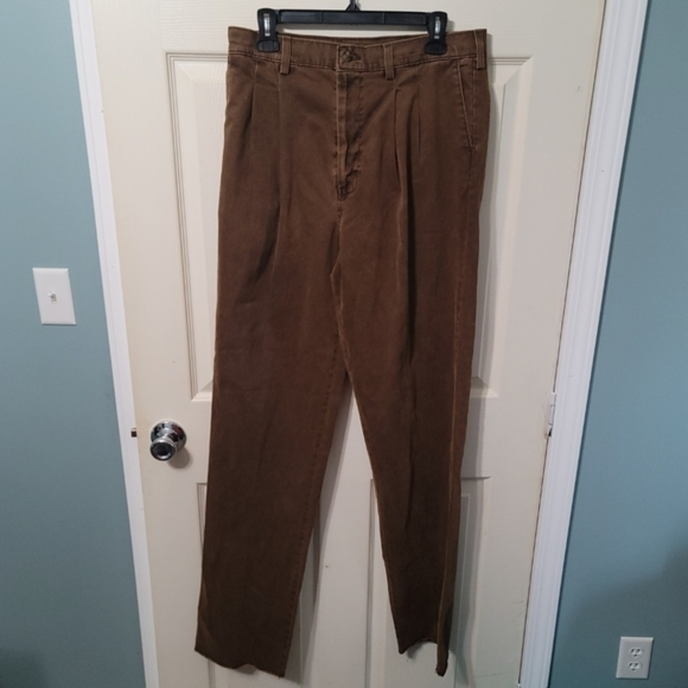 Vtg NWT Mckenzie Tribe Whiskey Brown Western‎ Style Chinos Men's 34x37U